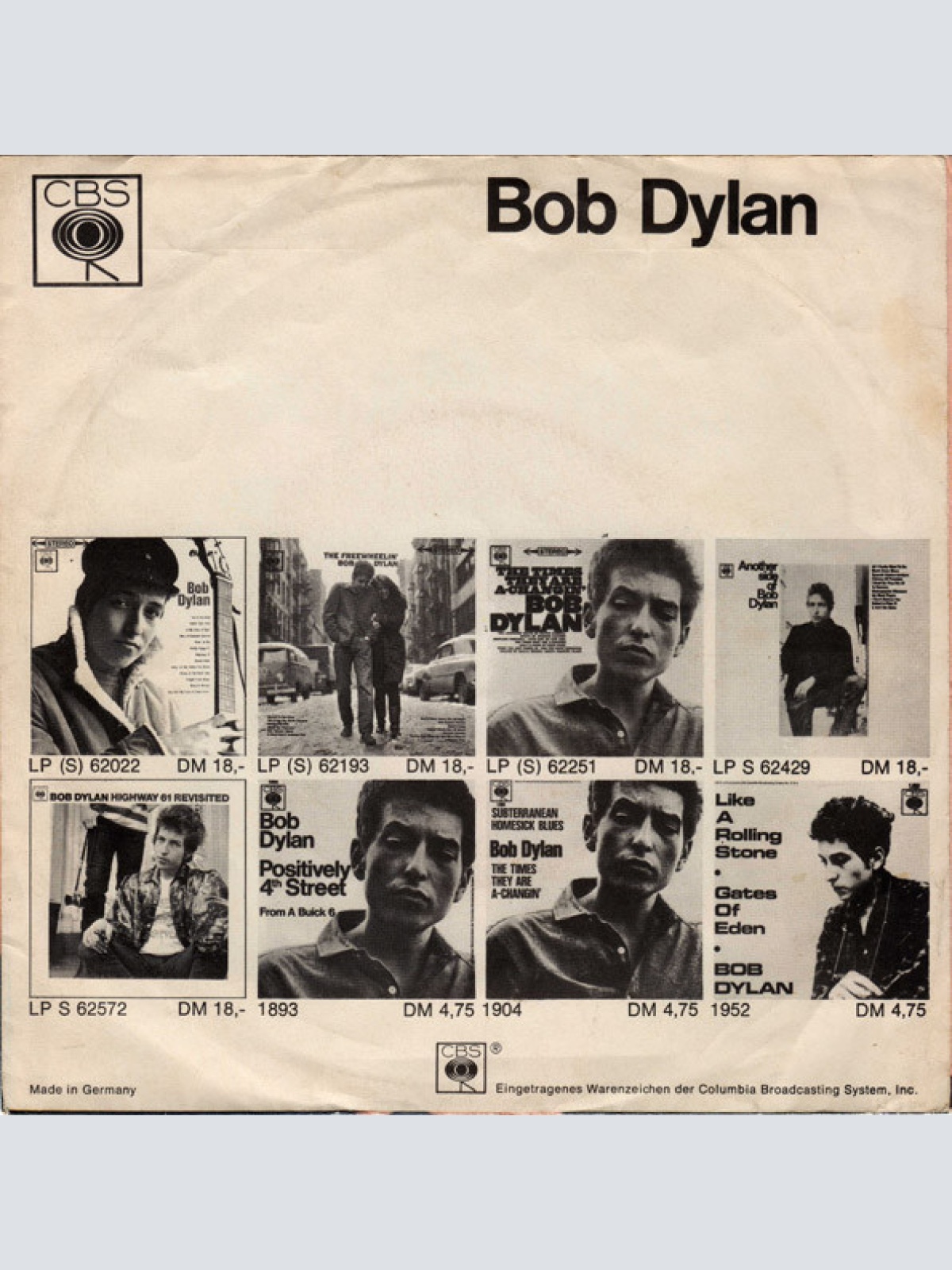 Vinyl / Bob Dylan - Just Like A Woman