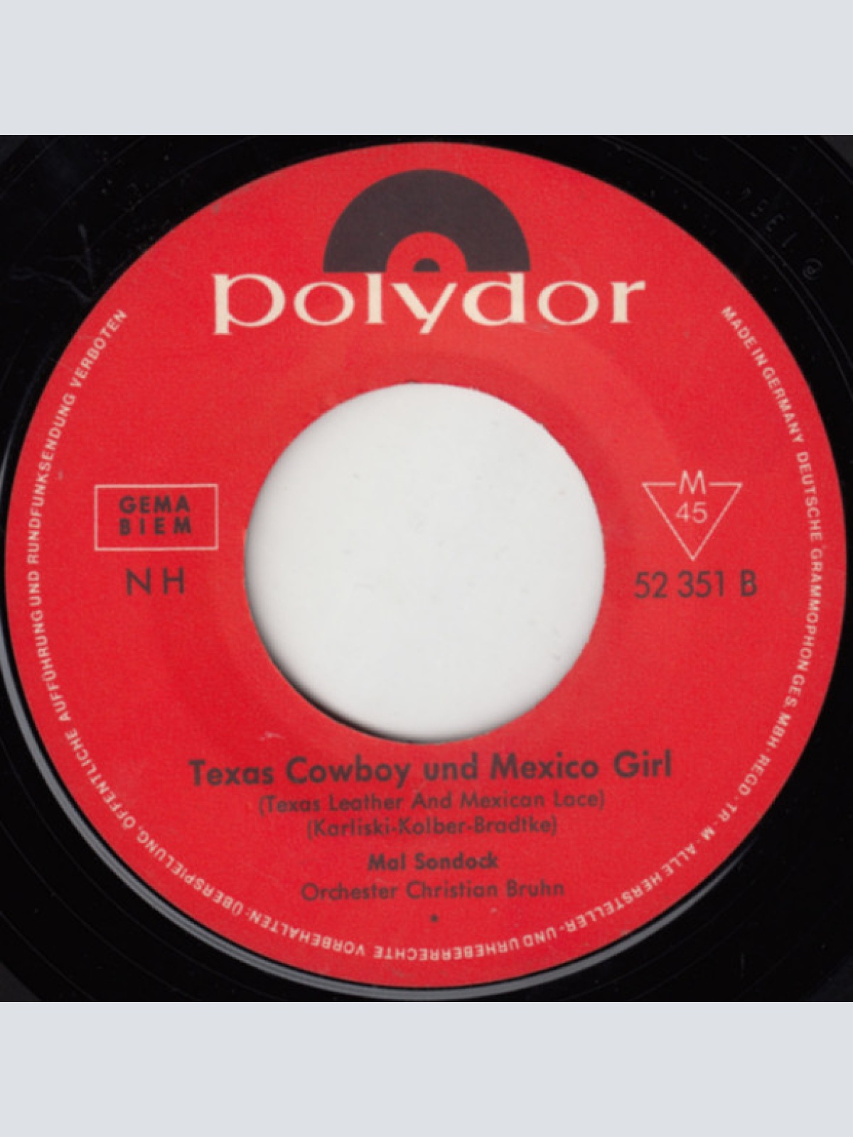 Vinyl / Mal Sondock - Das Mädchen Mit Dem Traurigen Blick