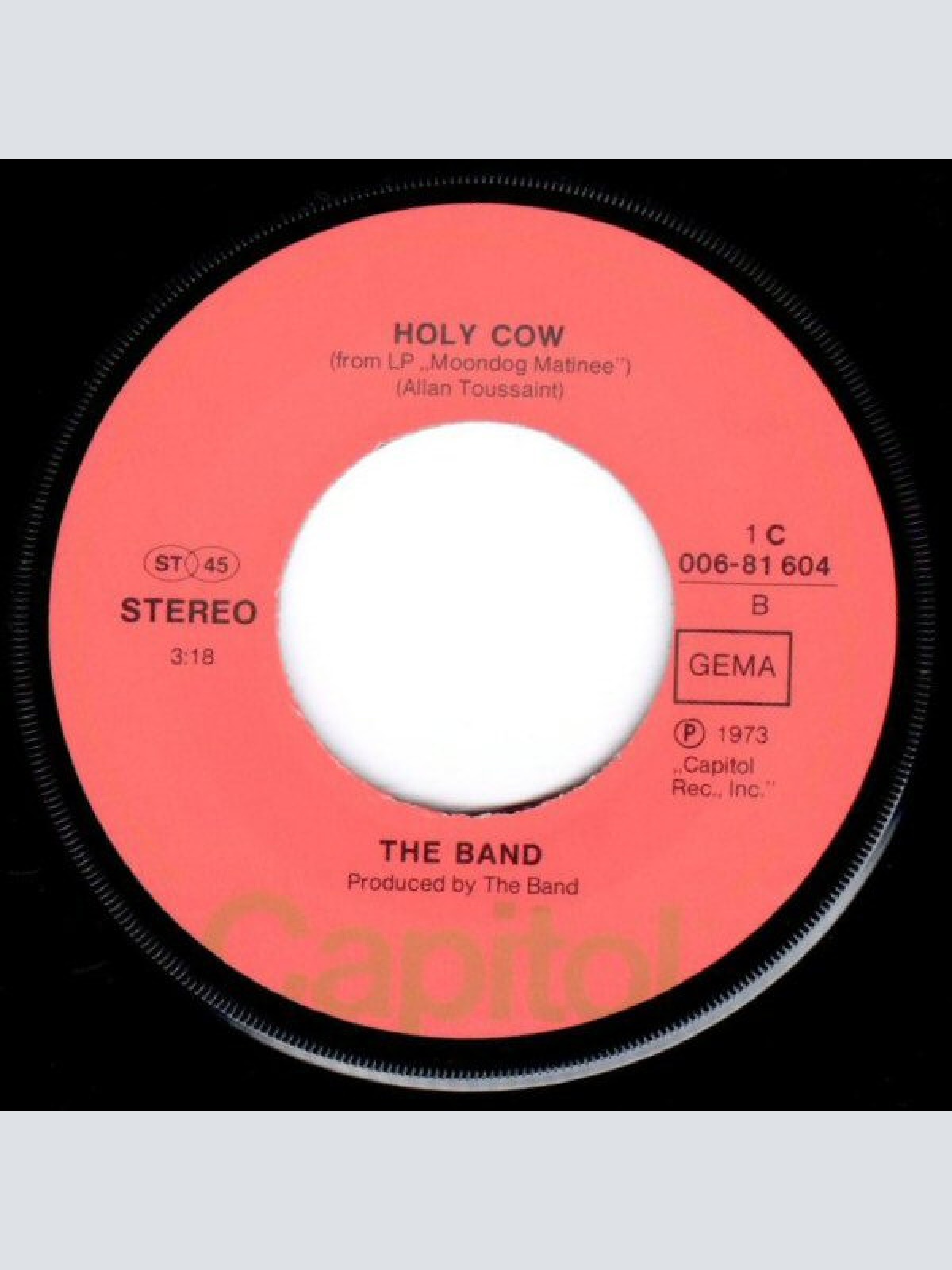 Vinyl / The Band - Third Man Theme