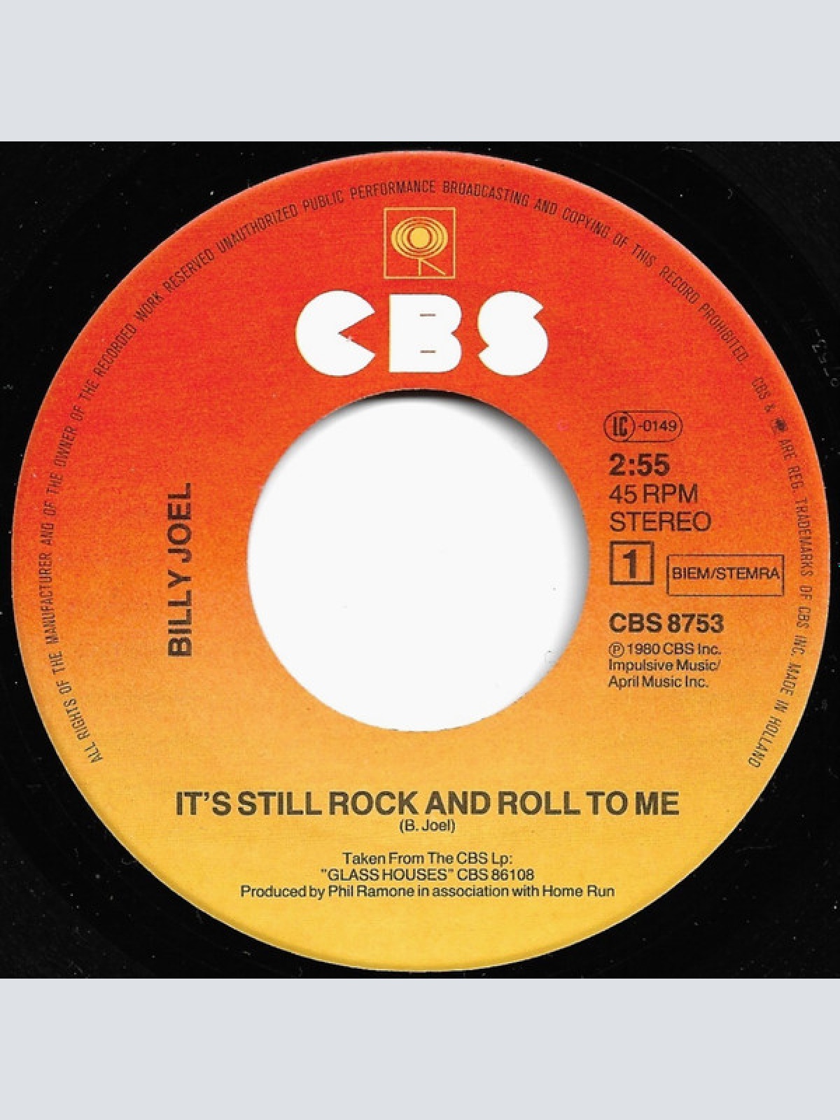 Vinyl / Billy Joel - It's Still Rock And Roll To Me