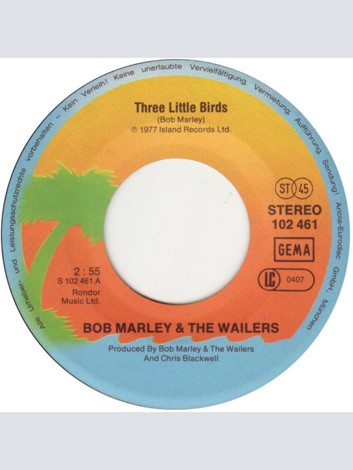 Vinyl / Bob Marley & The Wailers - Three Little Birds