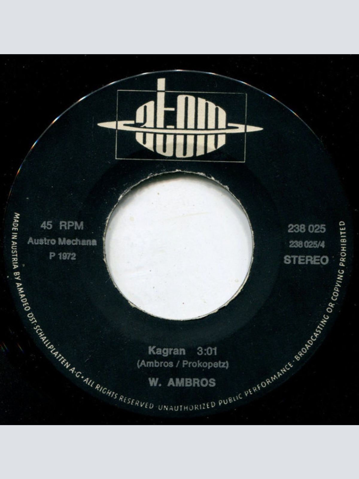 Vinyl / W. Ambros* - Wo Is Da Peppe? / Kagran