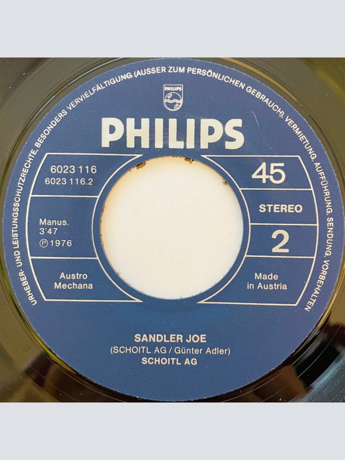 Vinyl / Schoitl AG - Der Pflosterstan