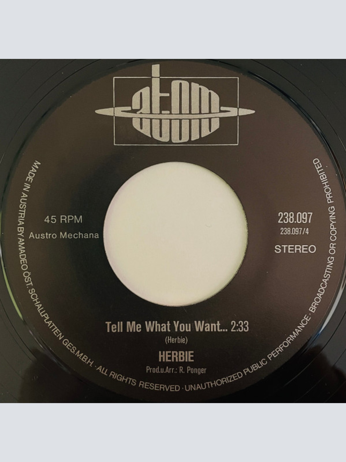 Vinyl / Herbie (19) - Golden Way Of Love / Tell Me What You Want