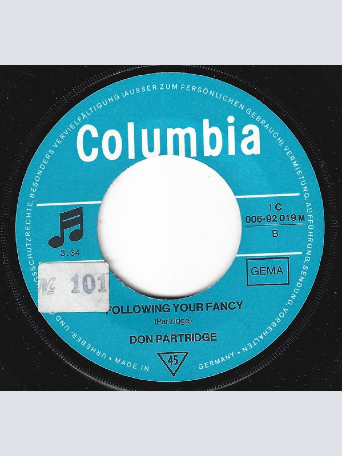 Vinyl / Don Partridge - We're All Happy Together