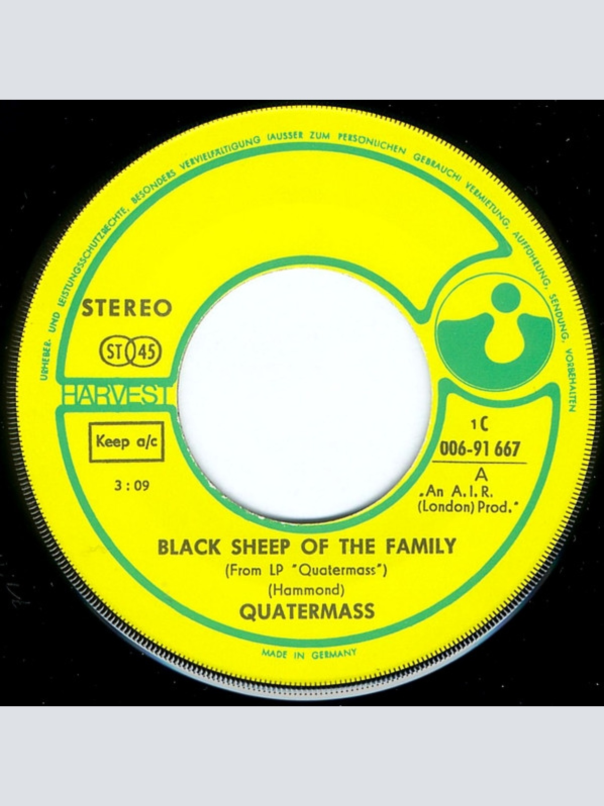 Vinyl / Quatermass (3) - Black Sheep Of The Family / Good Lord Knows