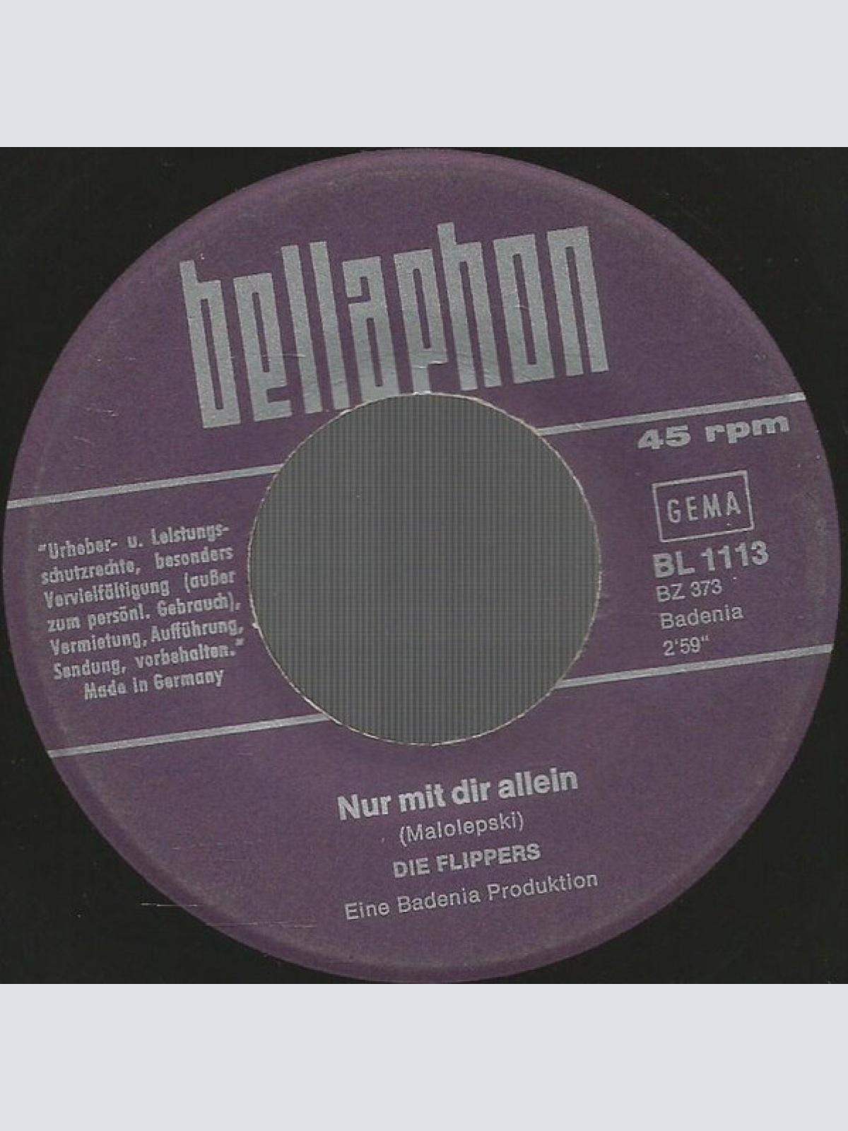 Vinyl / Die Flippers - Nur Mit Dir Allein
