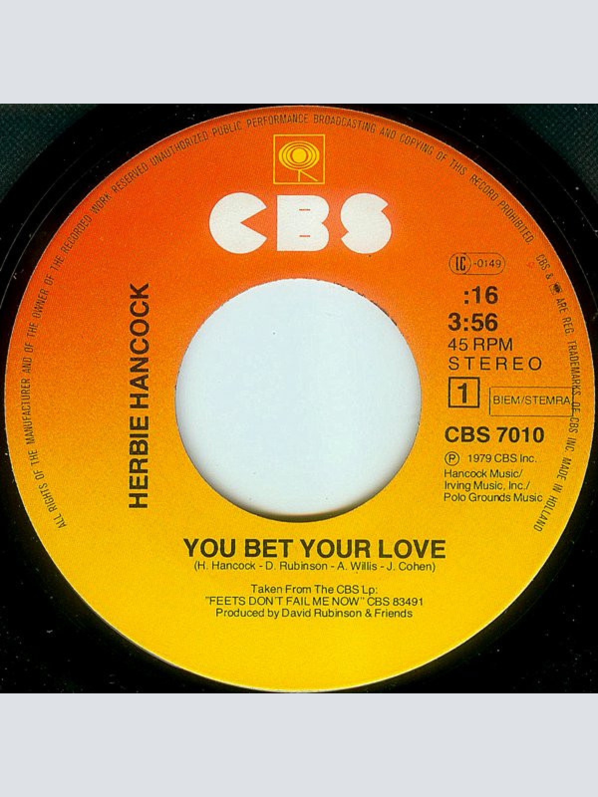 Vinyl / Herbie Hancock - You Bet Your Love