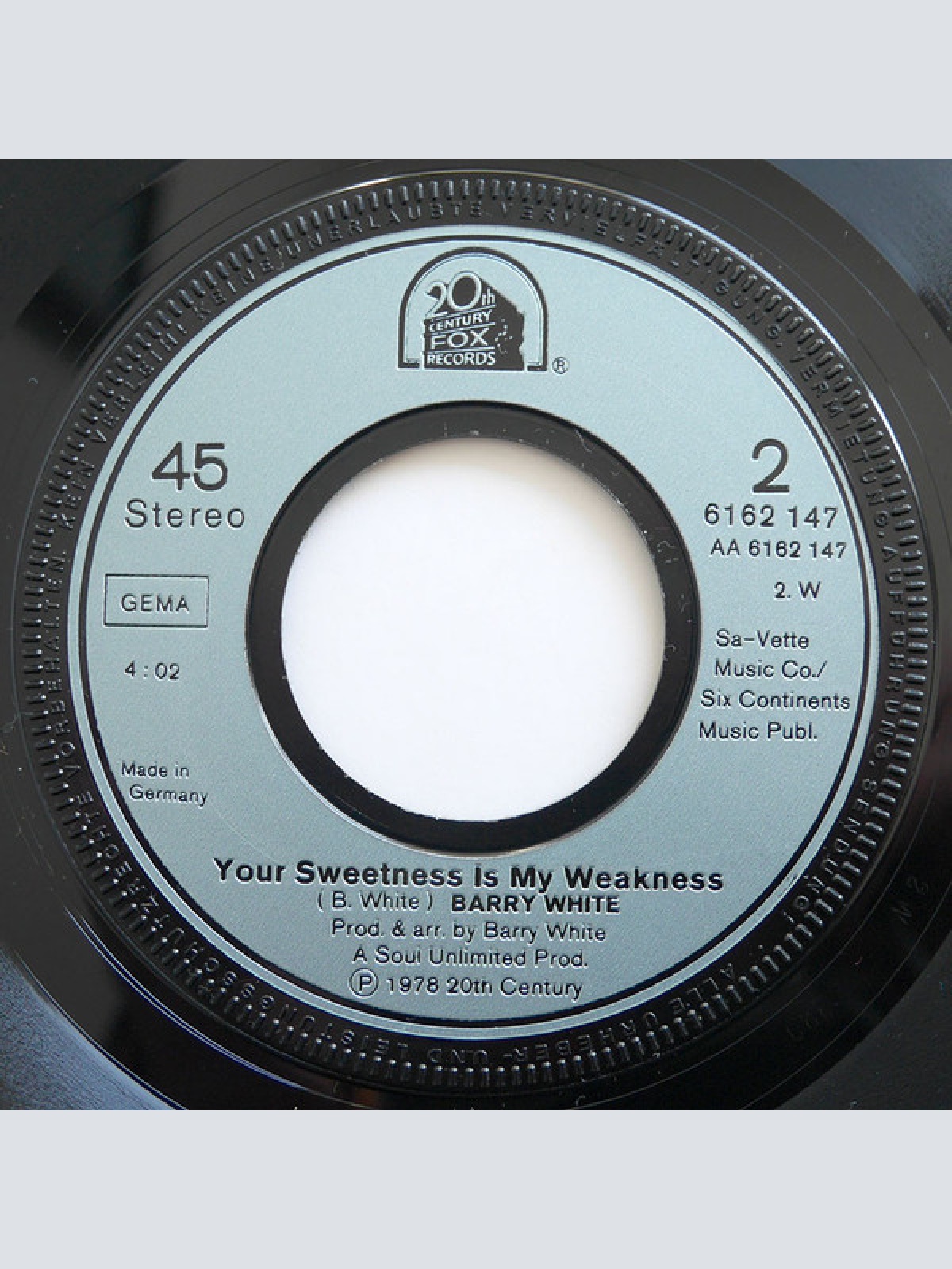 Vinyl / Barry White - Just The Way You Are