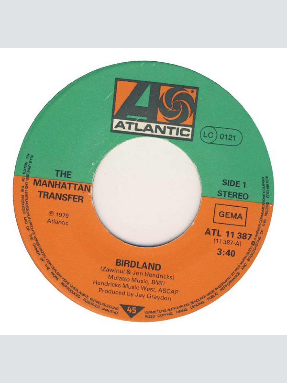 Vinyl / The Manhattan Transfer - Birdland