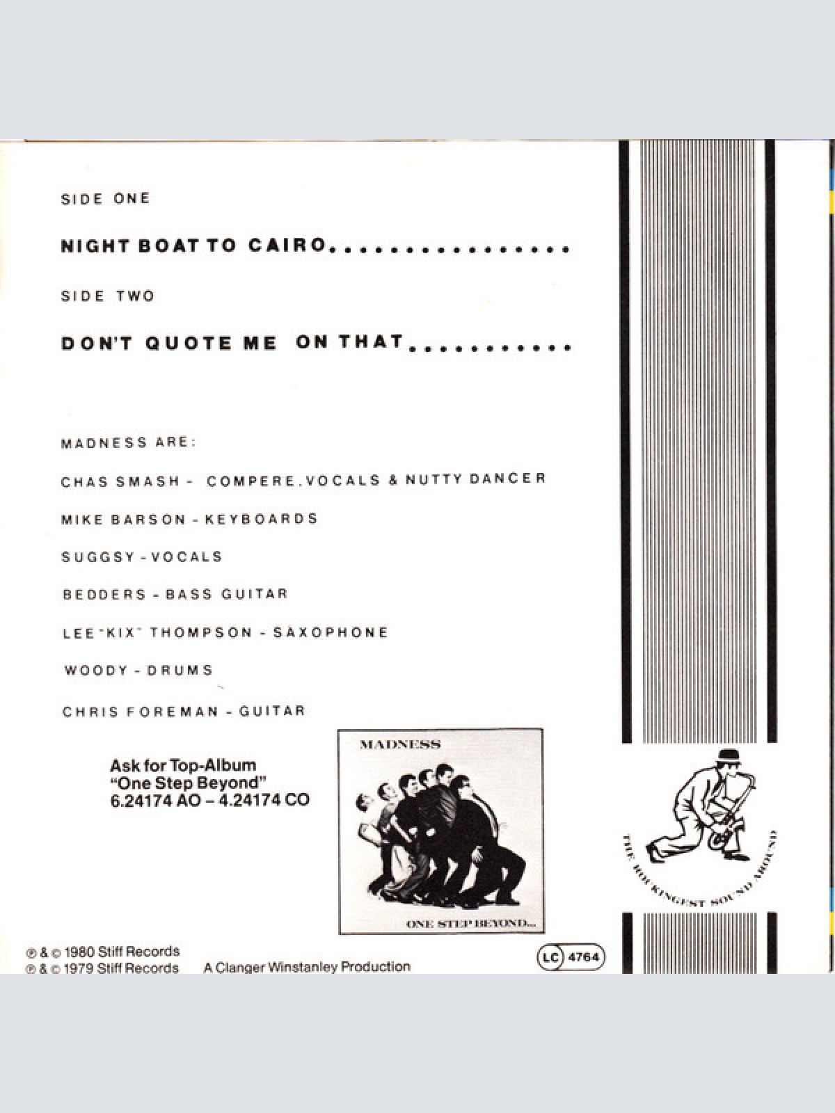 Vinyl / Madness - Night Boat To Cairo