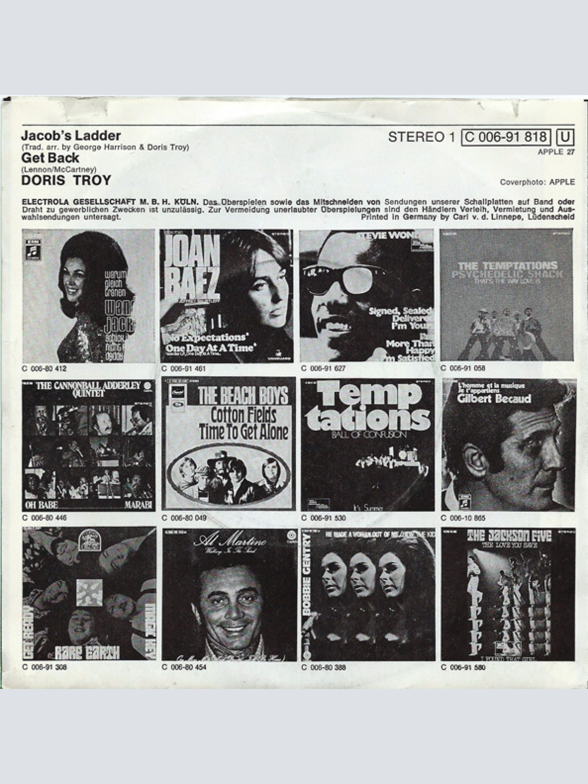 Vinyl / Doris Troy - Jacob's Ladder