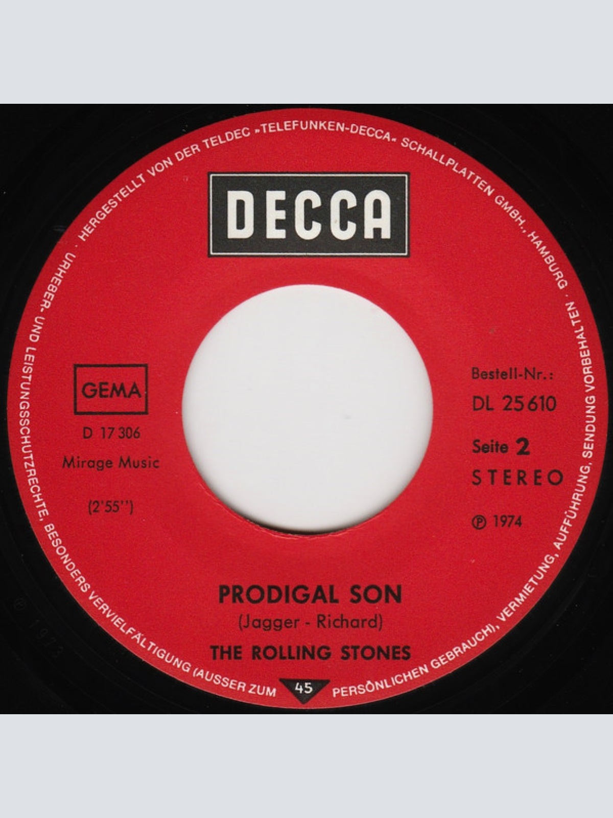 Vinyl / The Rolling Stones - Sympathy For The Devil