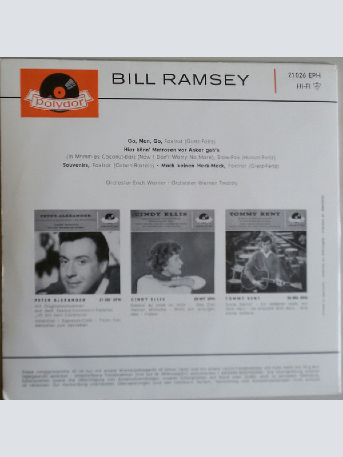 Vinyl / Bill Ramsey - Go, Man, Go
