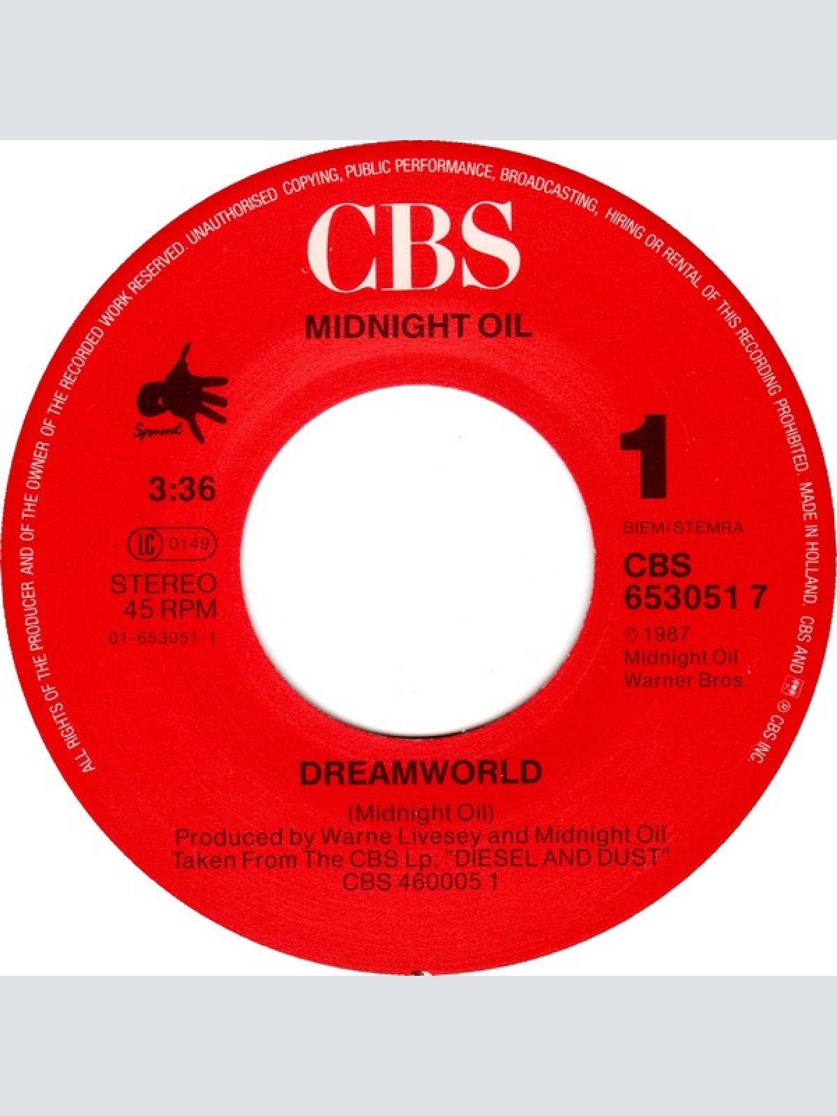 Vinyl / Midnight Oil - Dreamworld
