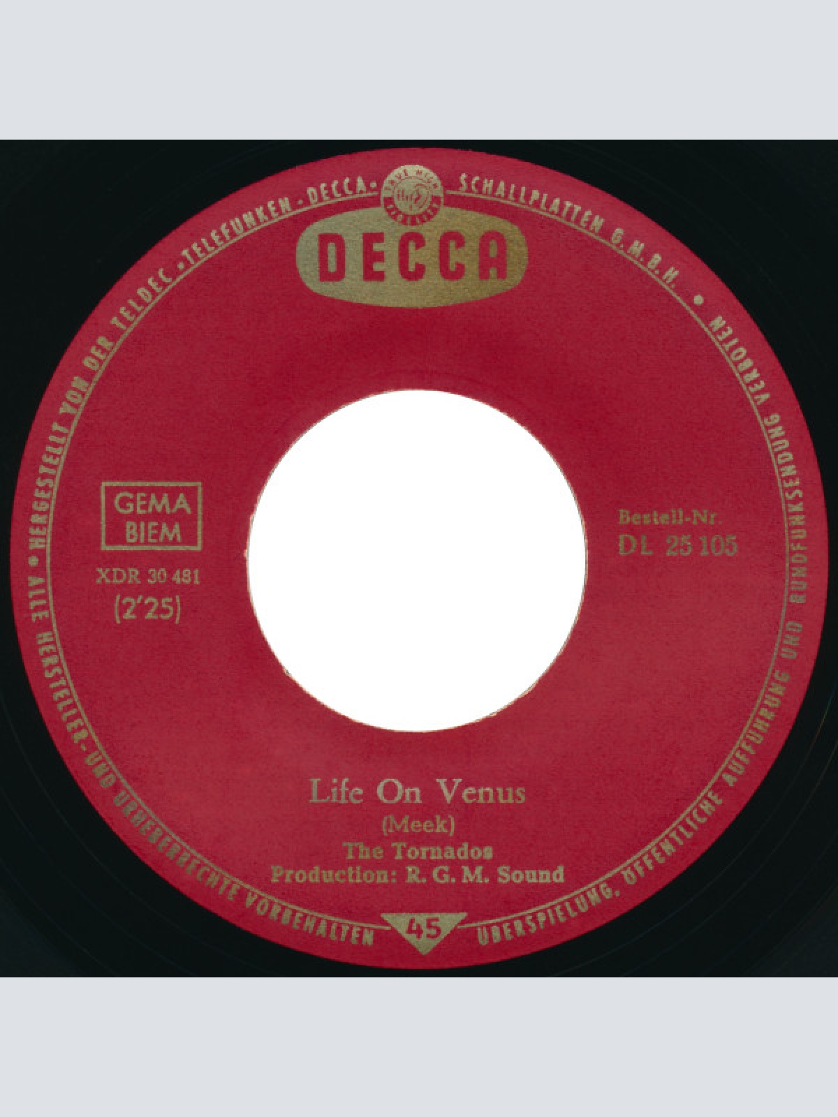 Vinyl / The Tornados - Robot