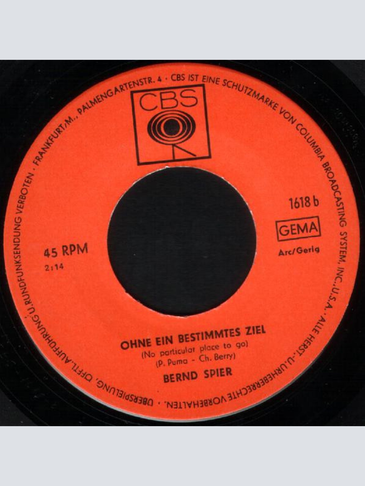 Vinyl / Bernd Spier - Memphis Tennessee