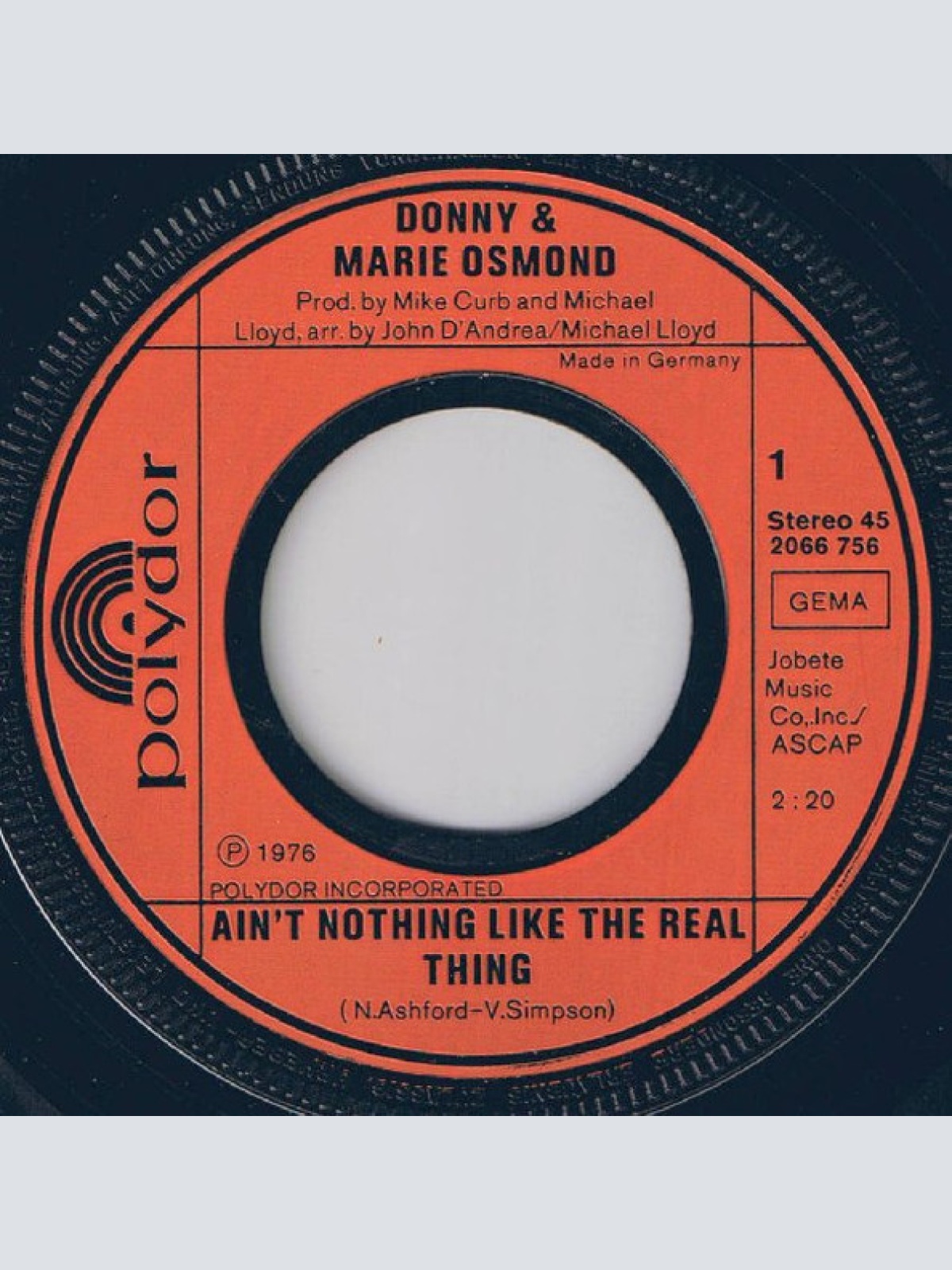 Vinyl / Donny & Marie Osmond - Ain't Nothing Like The Real Thing
