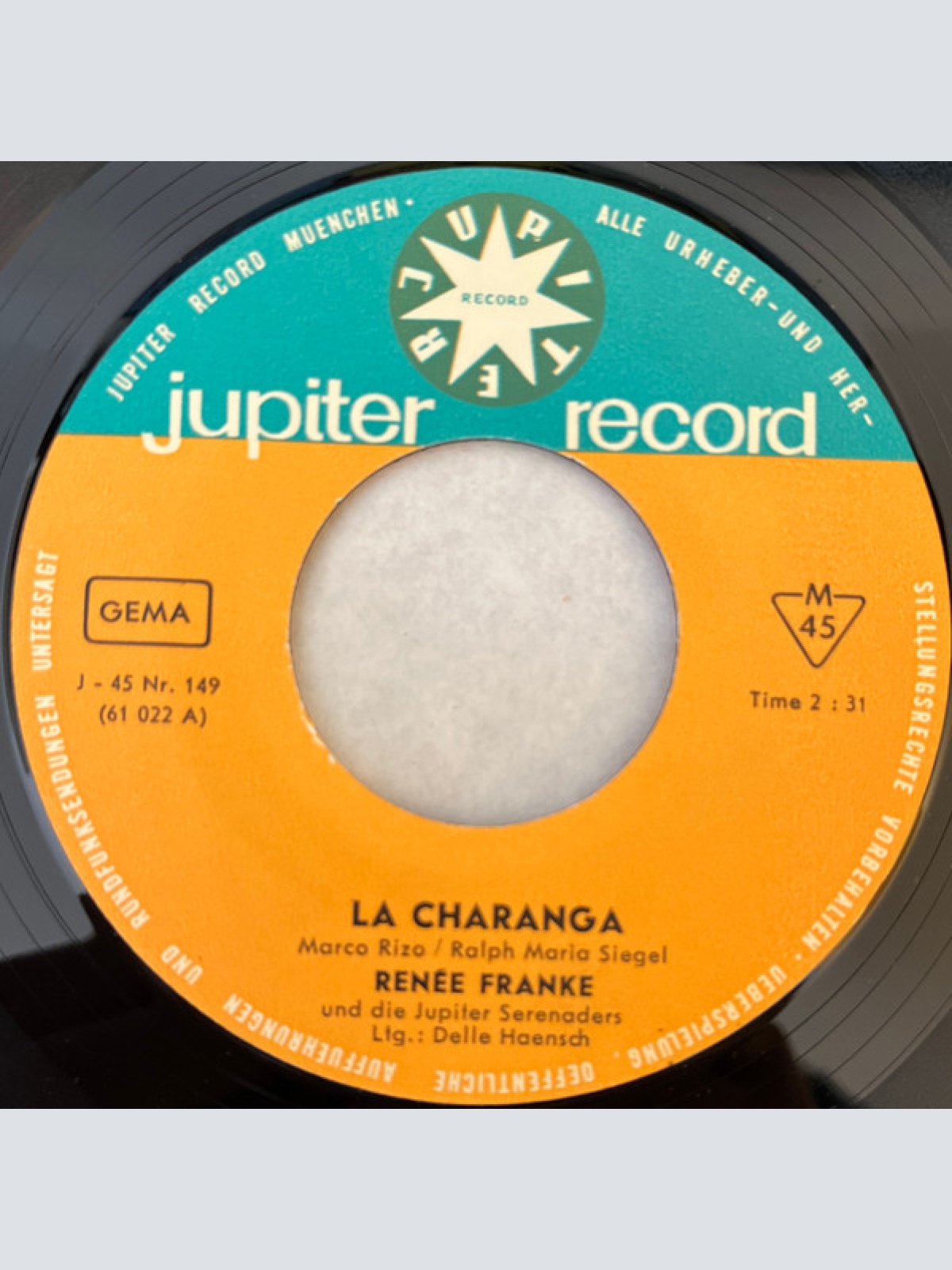 Vinyl / Renée Franke Und Die Jupiter Serenaders LTG. Delle Haensch - La Charanga / Rio De Janeiro