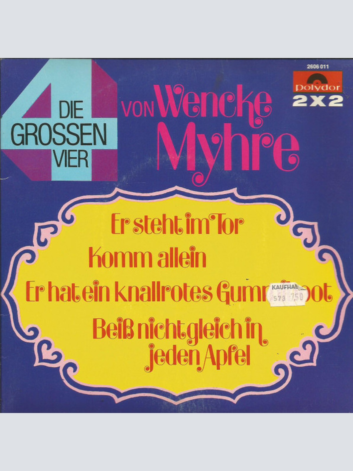 Vinyl / Wencke Myhre - Die Grossen Vier Von Wencke Myhre