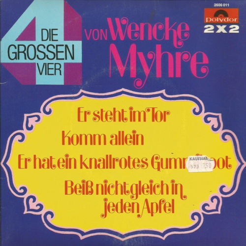 Vinyl / Wencke Myhre - Die Grossen Vier Von Wencke Myhre