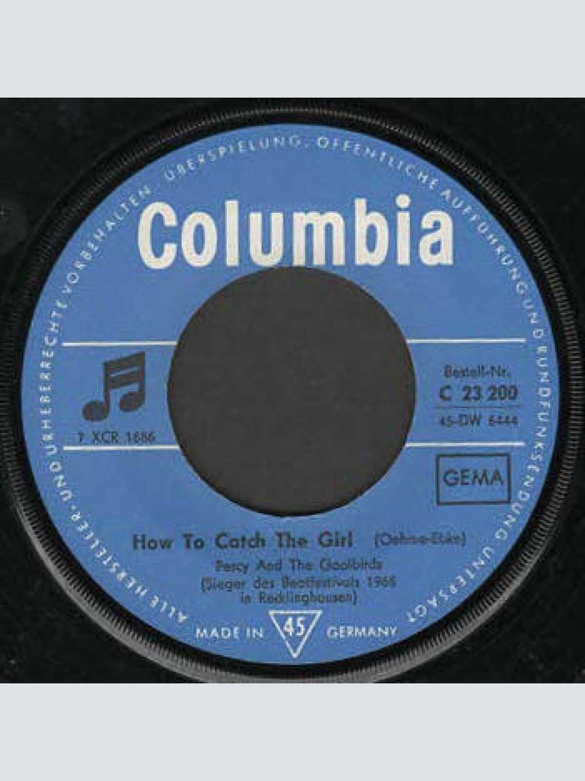Vinyl / Percy & The Gaolbirds - I Will Do / How To Catch The Girl