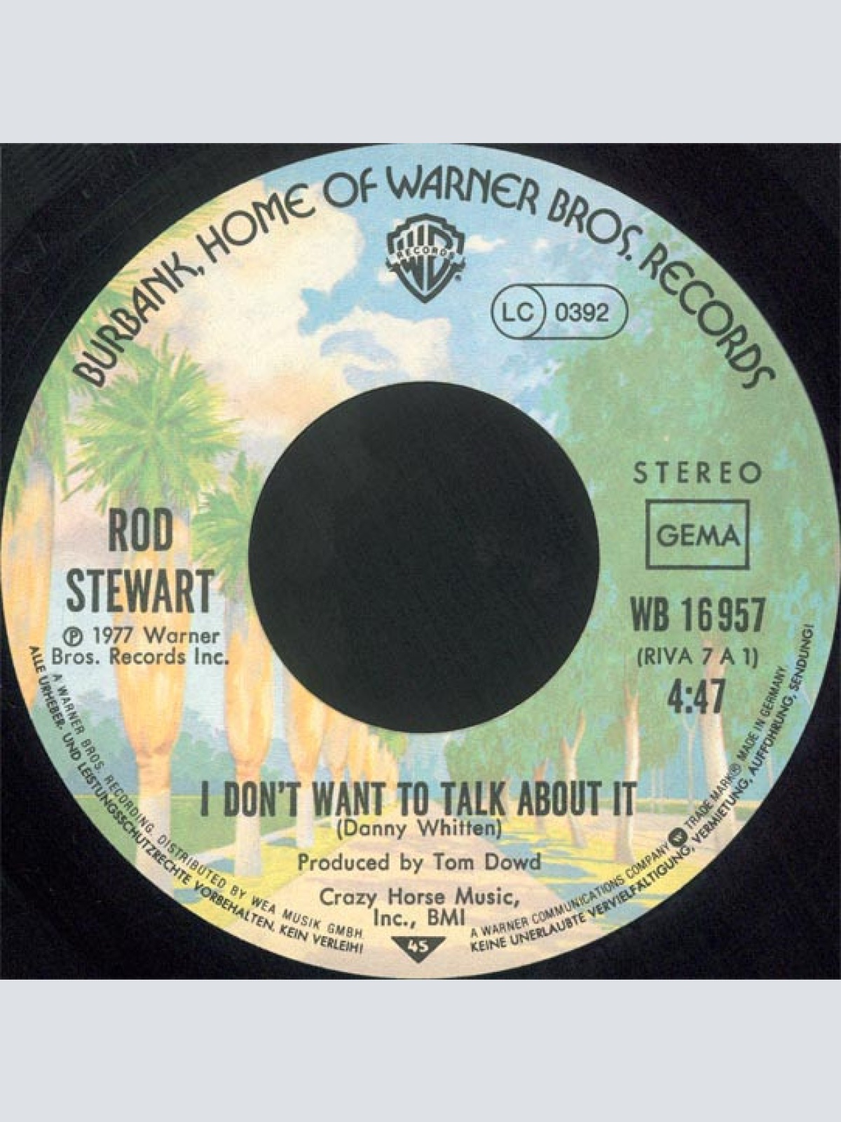 Vinyl / Rod Stewart - I Don't Want To Talk About It / The First Cut Is The Deepest