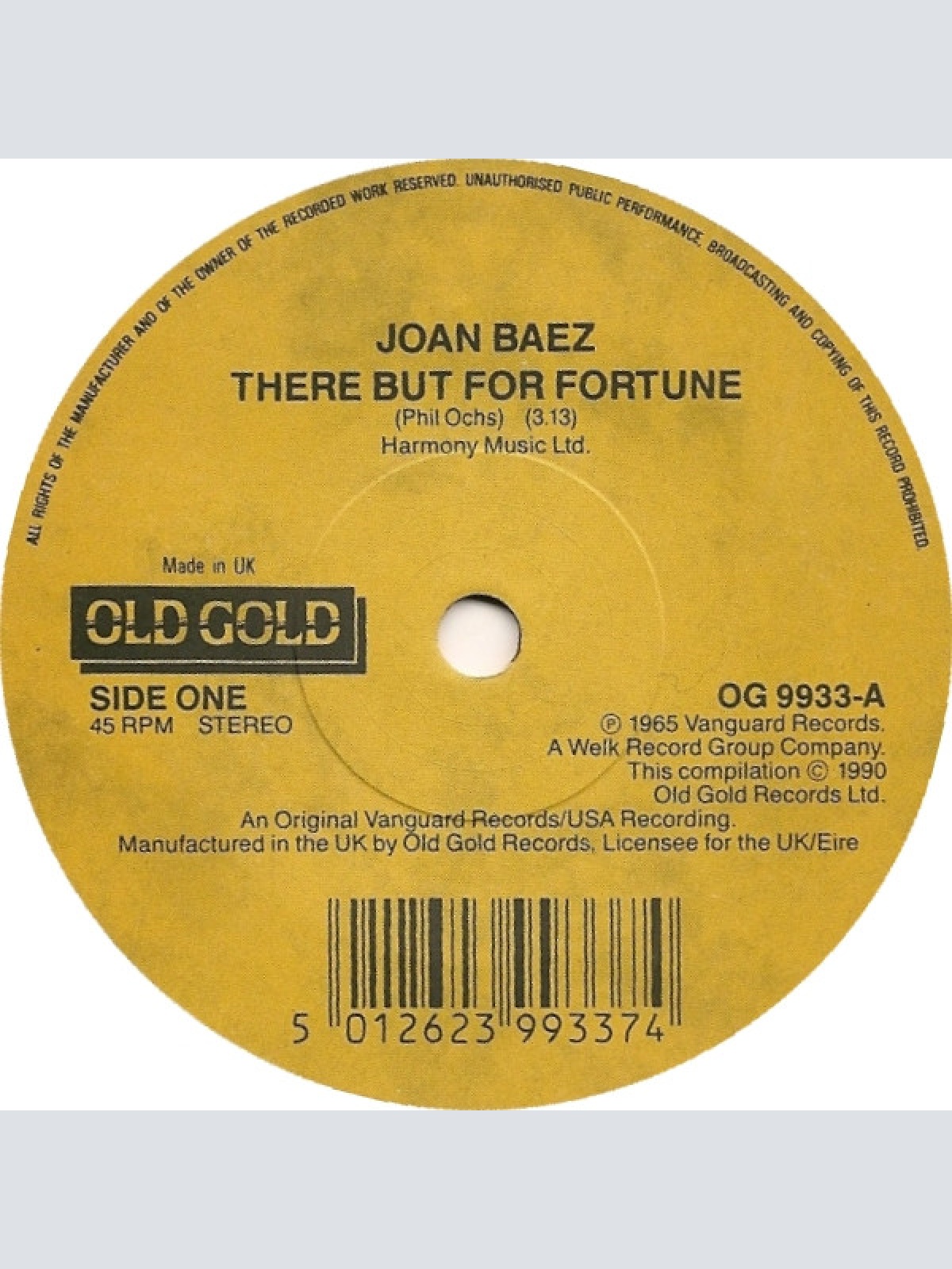 Vinyl / Joan Baez - There But For Fortune