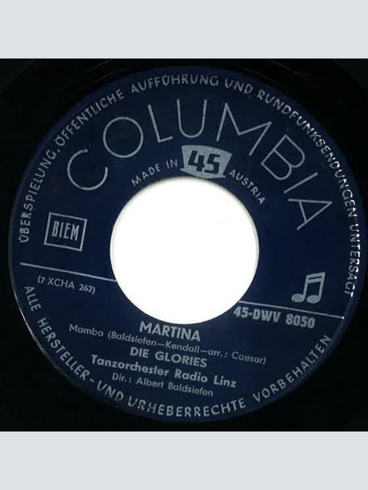 Vinyl / Die Glories* Und Julius (27), Tanzorchester Radio Linz - Chicata May / Martina