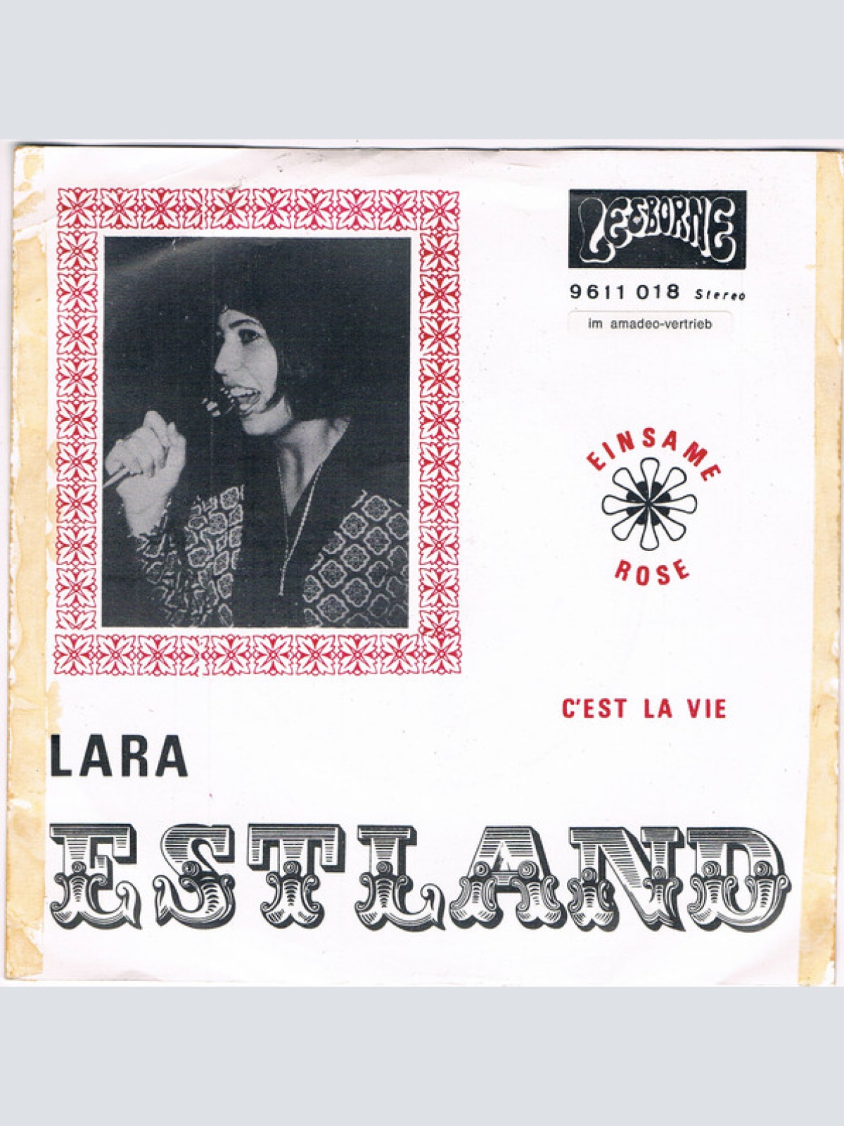 Vinyl / Lara Estland - C'Est La Vie, Mon Ami / Einsame Rose