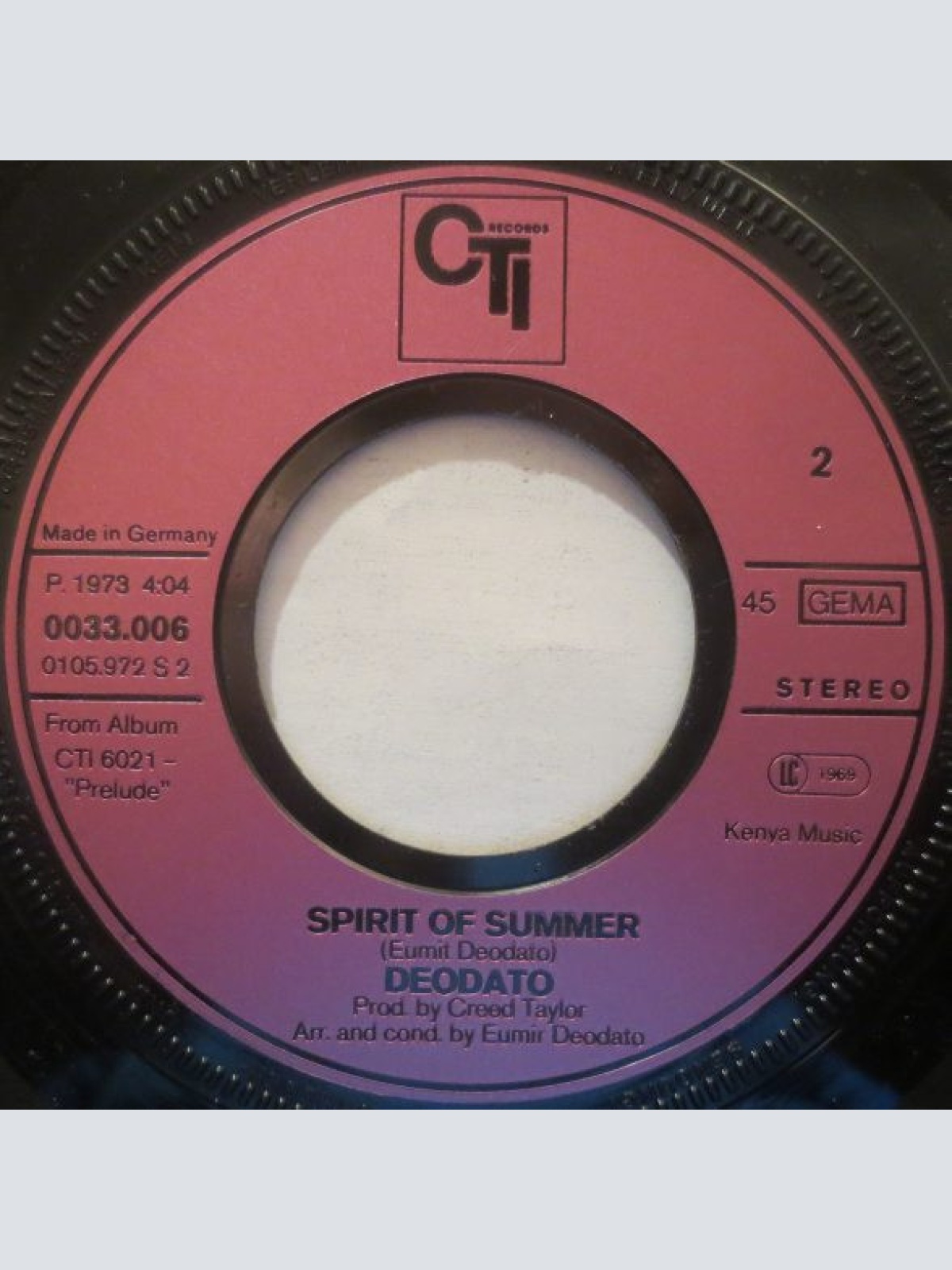 Vinyl / Deodato* - Also Sprach Zarathustra (2001) / Spirit Of Summer