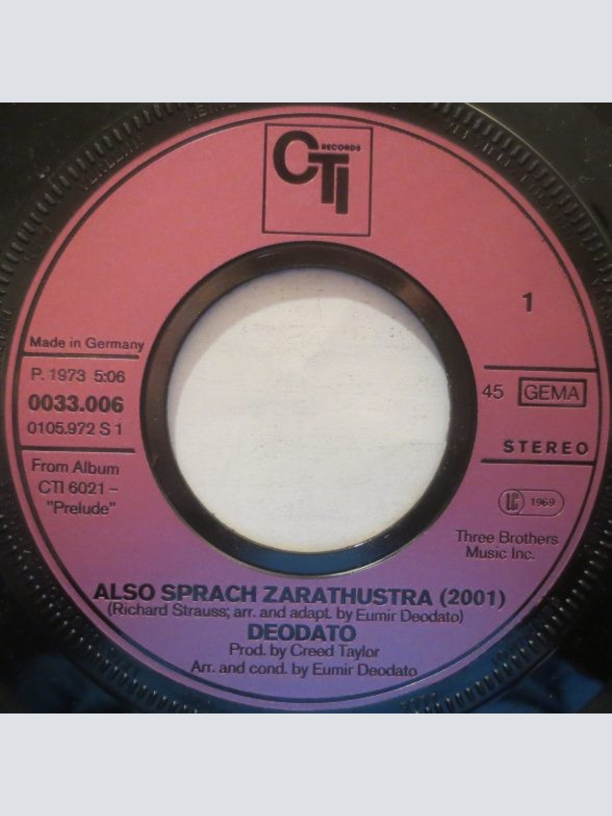 Vinyl / Deodato* - Also Sprach Zarathustra (2001) / Spirit Of Summer