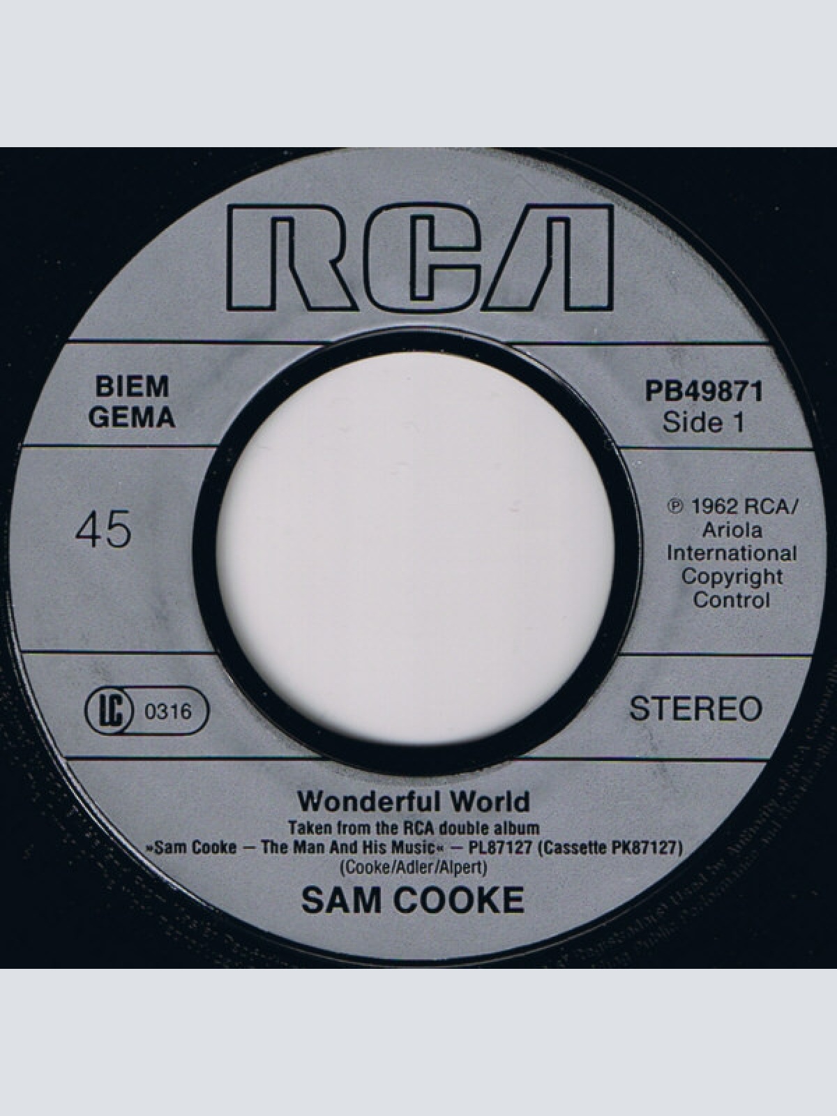Vinyl / Sam Cooke - Wonderful World