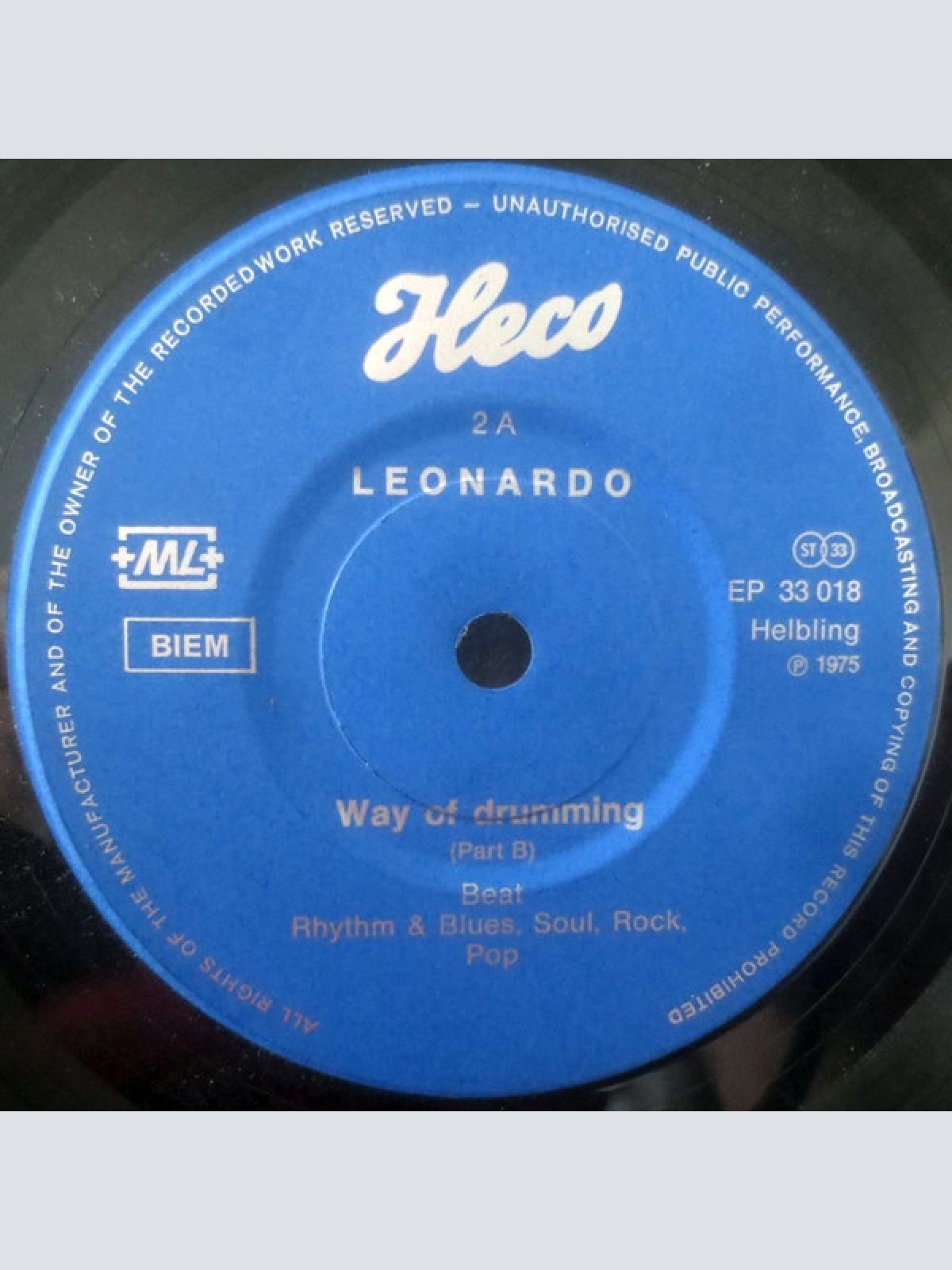 Vinyl / Leonardo (18) - Way Of Drumming