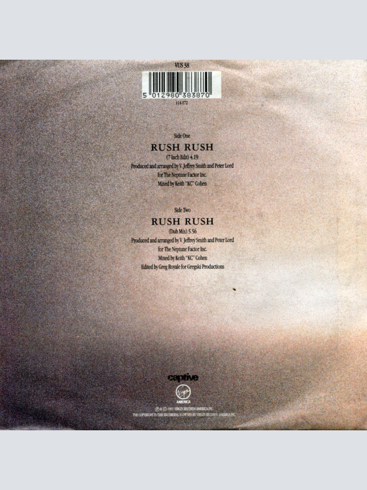 Vinyl / Paula Abdul - Rush Rush