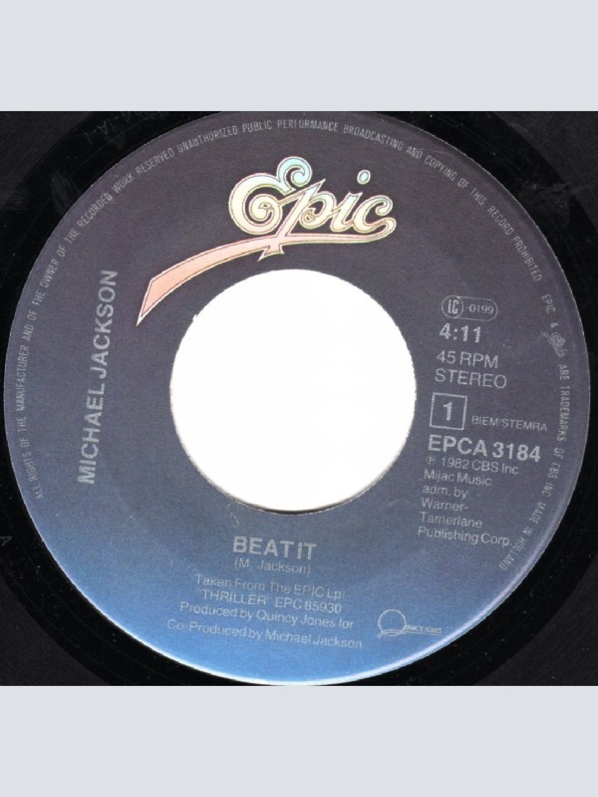 Vinyl / Michael Jackson - Beat It