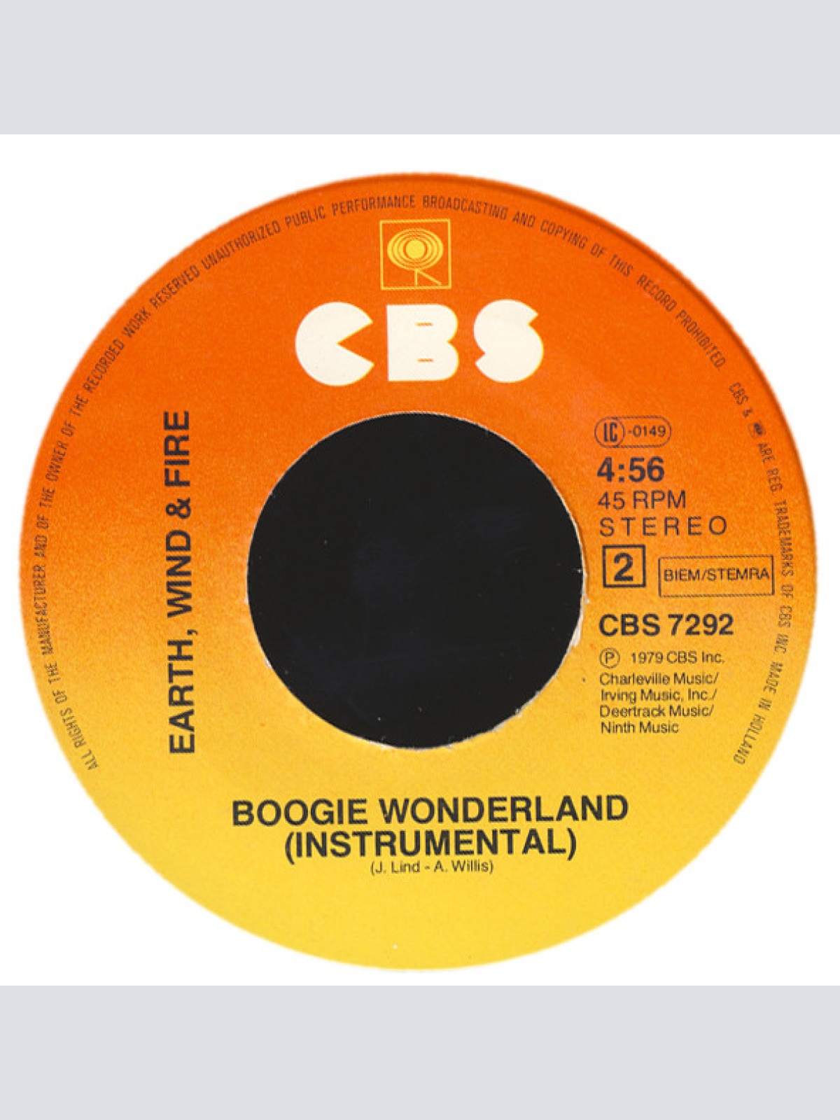 Vinyl / Earth, Wind & Fire With The Emotions - Boogie Wonderland