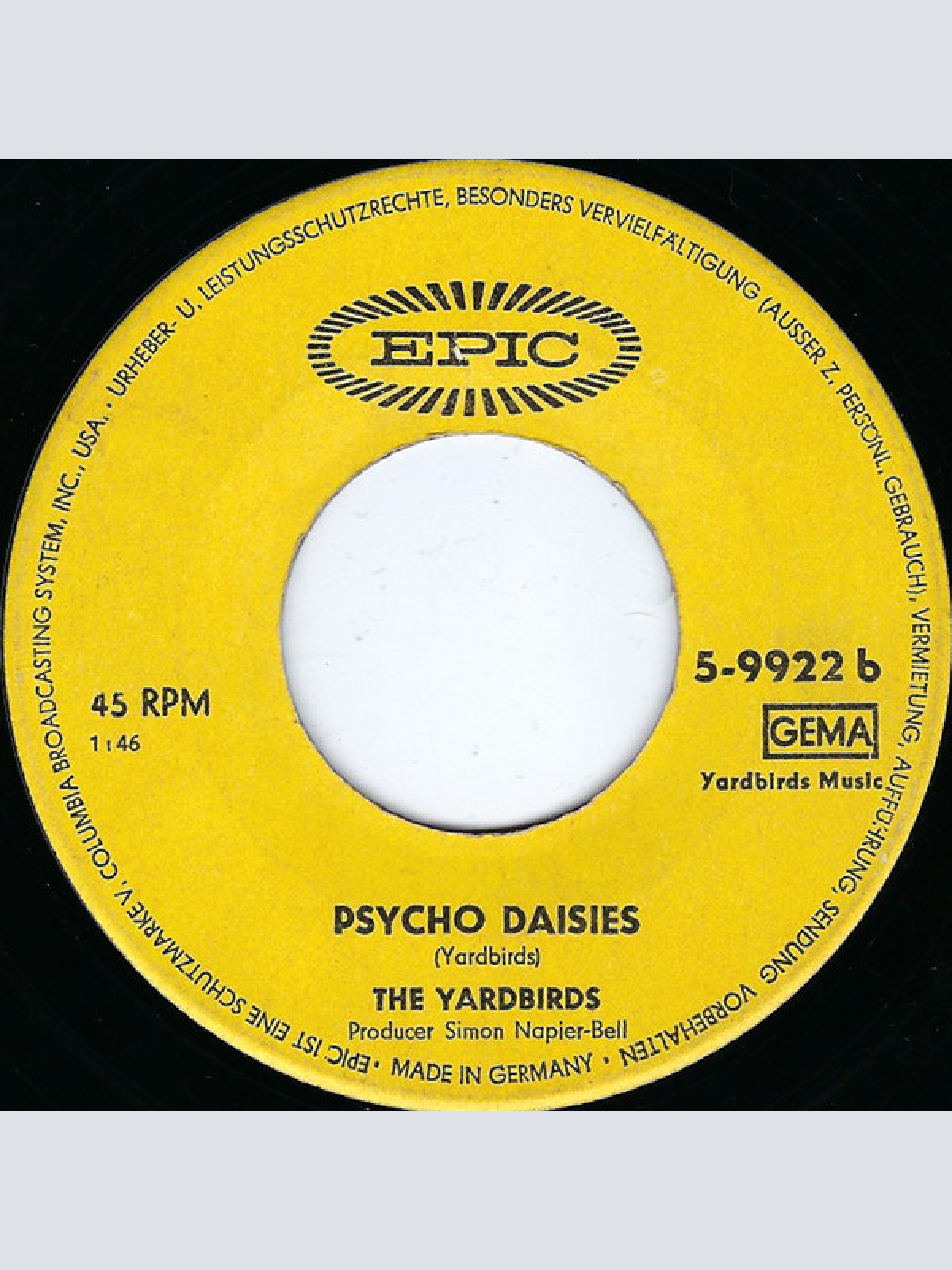 Vinyl / The Yardbirds - Happening's Ten Years Time Ago