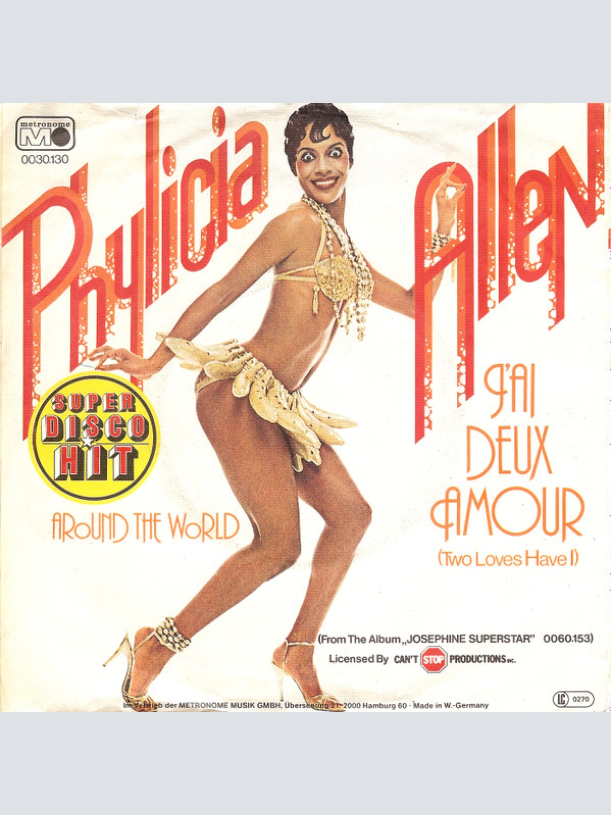 Vinyl / Phylicia Allen - J'ai Deux Amours (Two Loves Have I)