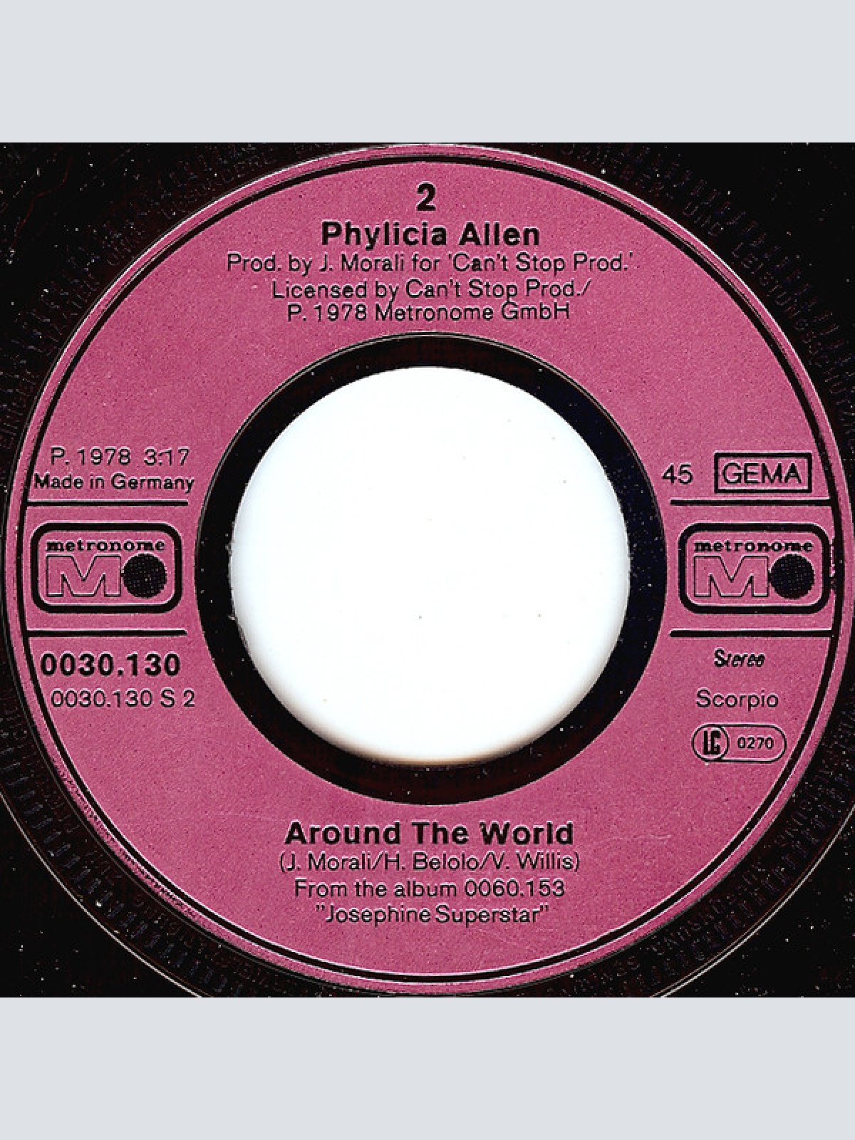 Vinyl / Phylicia Allen - J'ai Deux Amours (Two Loves Have I)