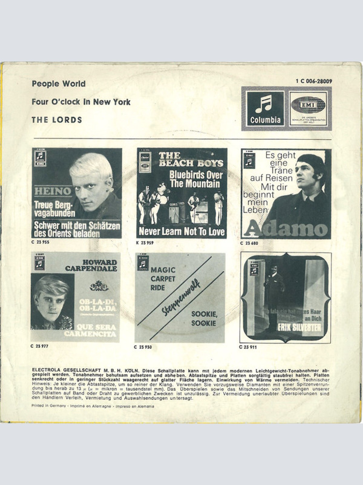 Vinyl / The Lords - People World