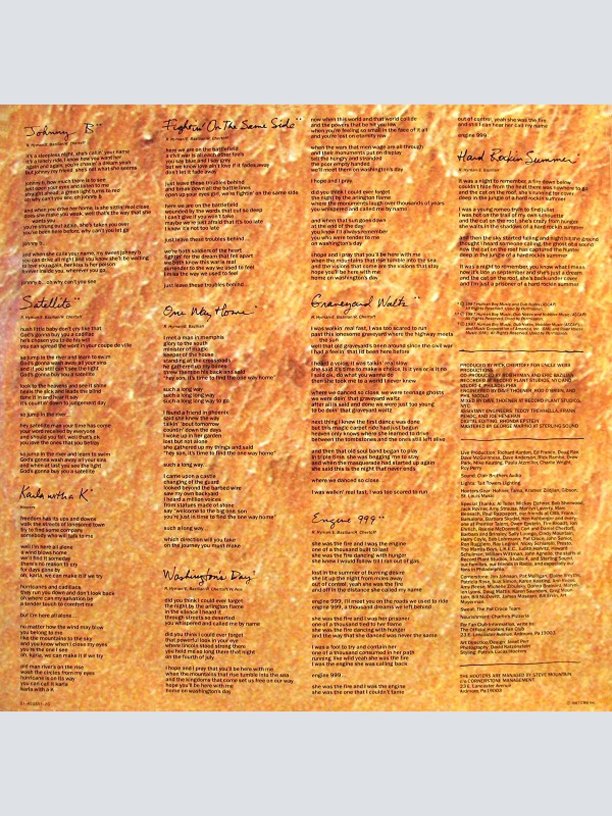 Vinyl / Hooters* - One Way Home