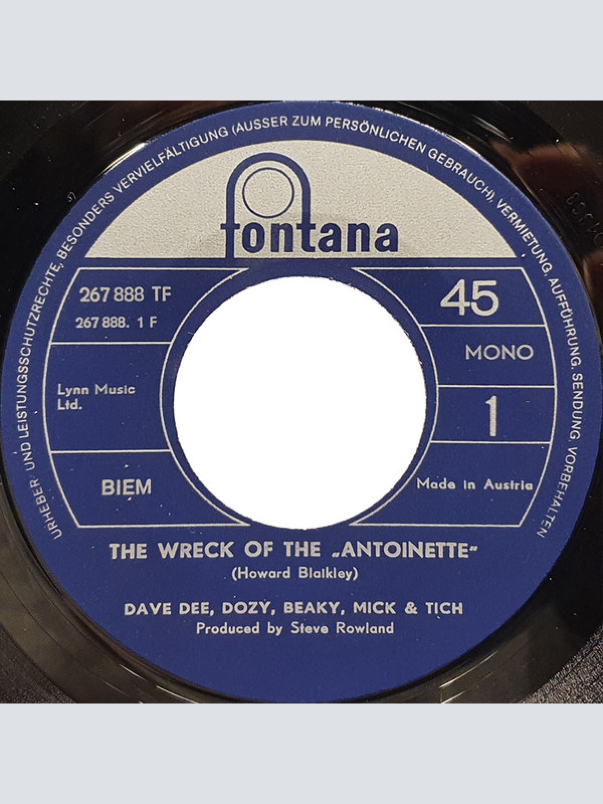Vinyl / Dave Dee, Dozy, Beaky, Mick & Tich - The Wreck Of The 'Antoinette'