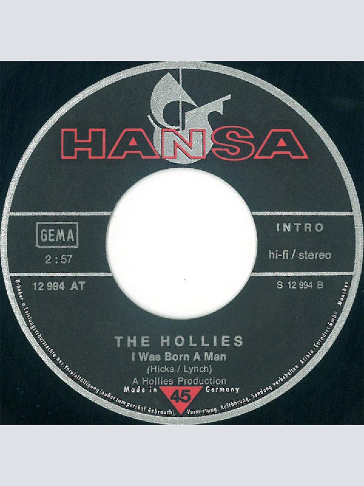 Vinyl / The Hollies - The Day That Curly Billy Shot Down Crazy Sam McGee