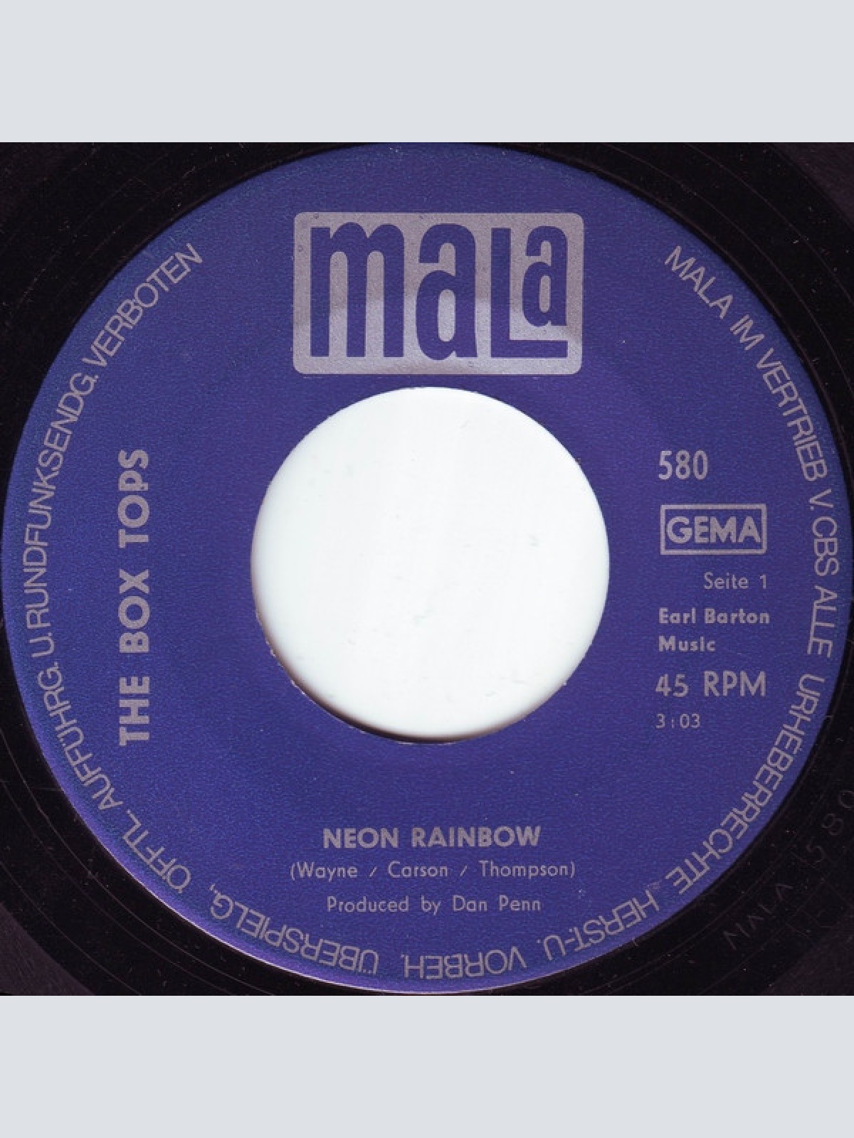 Vinyl / The Box Tops* - Neon Rainbow
