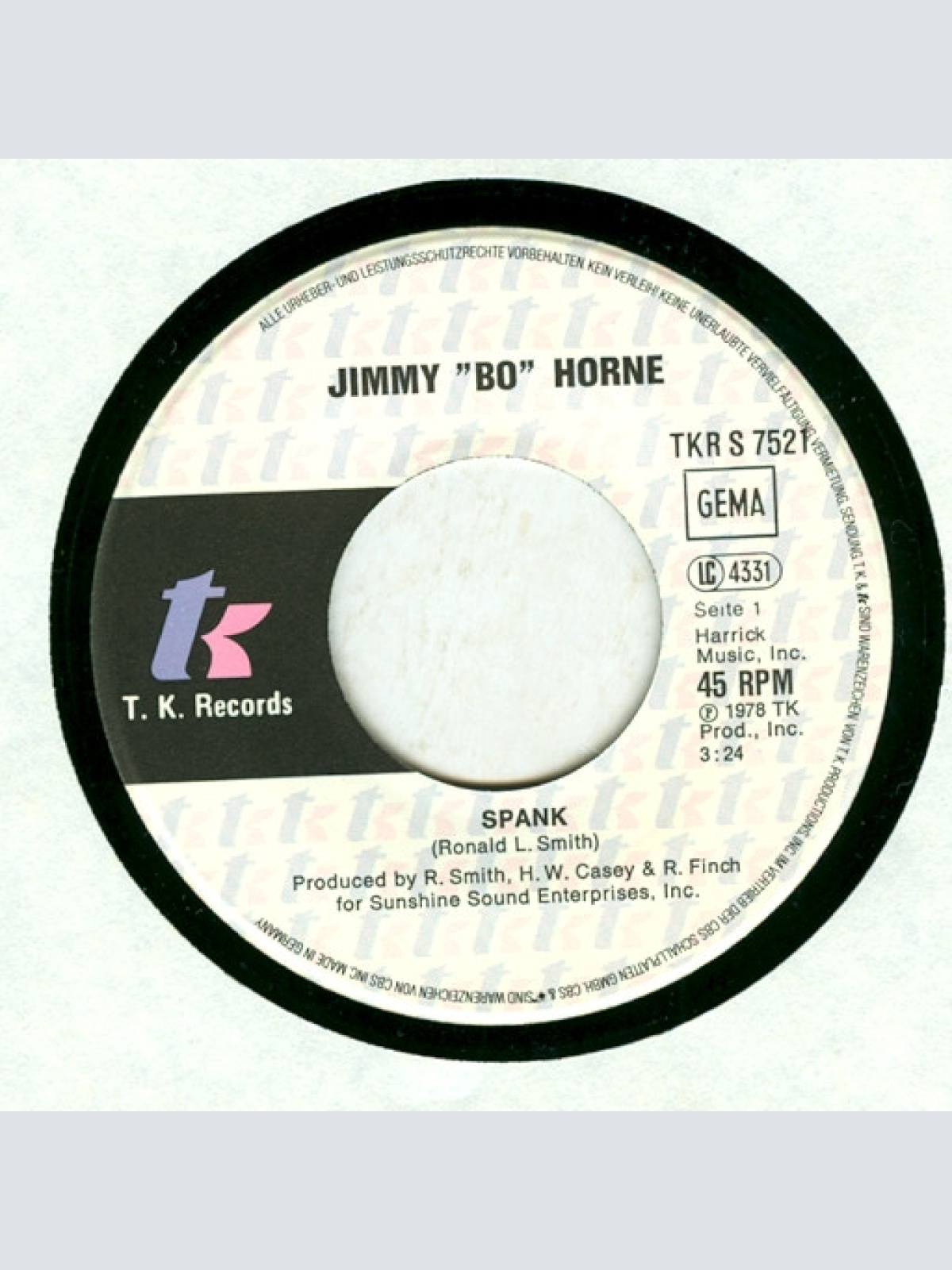 Vinyl / Jimmy "Bo" Horne - Spank