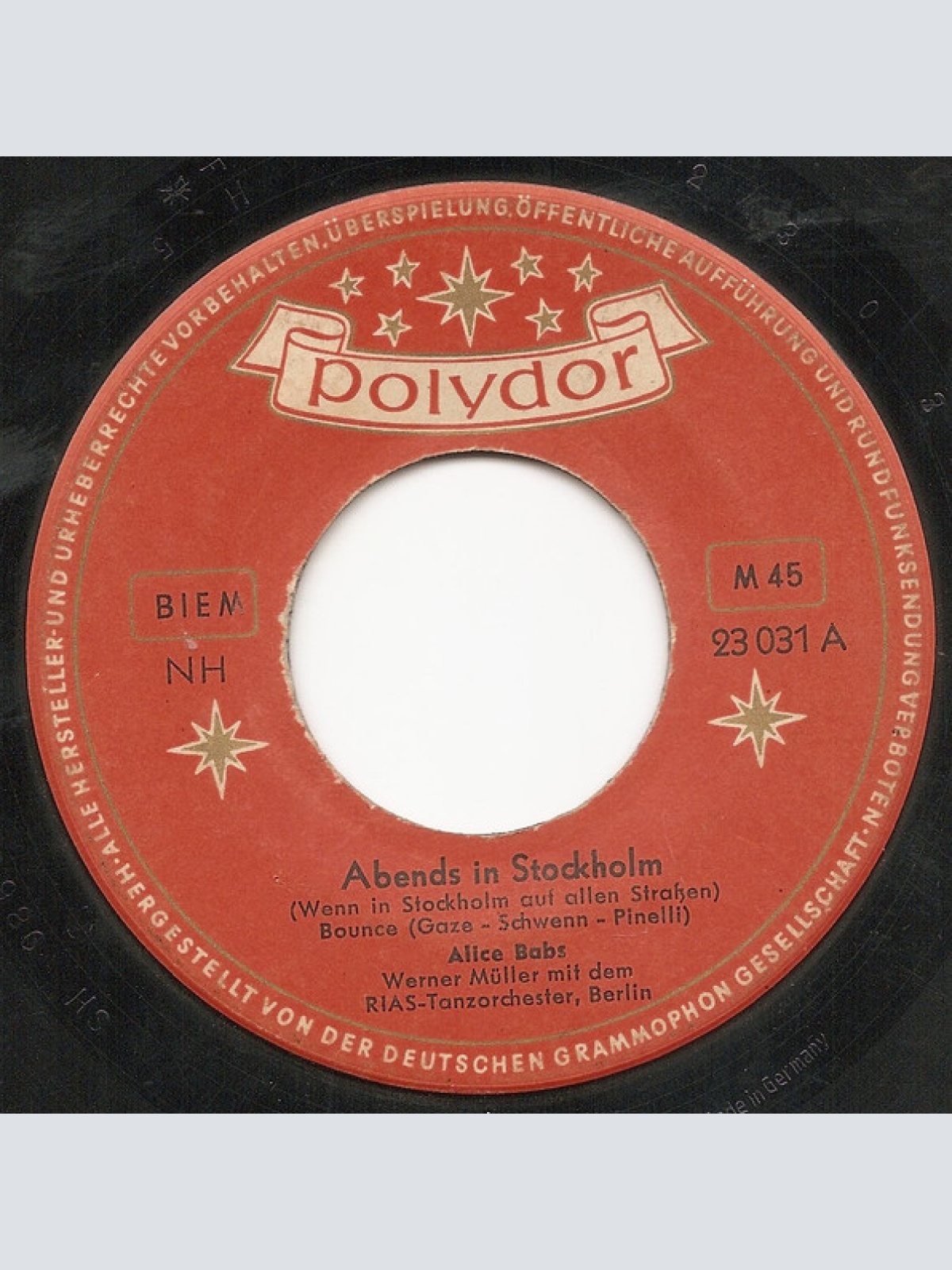 Vinyl / Alice Babs - Abends In Stockholm