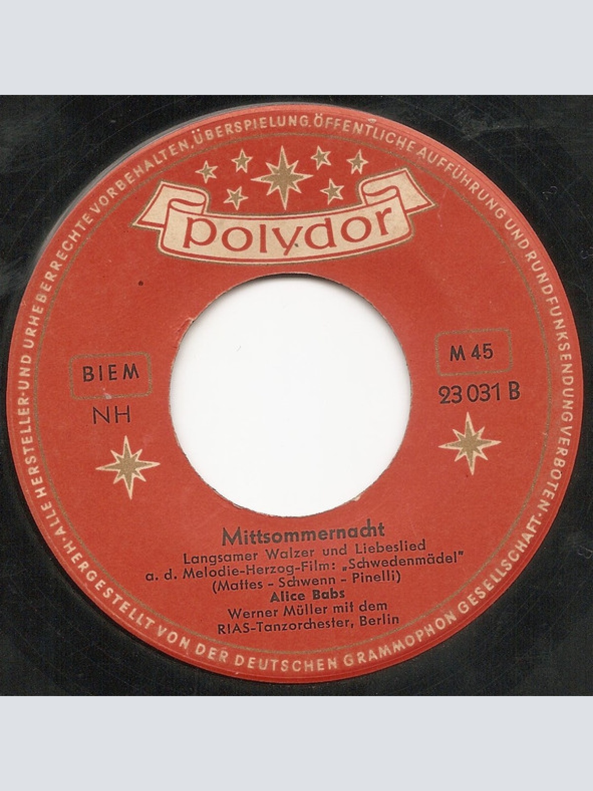 Vinyl / Alice Babs - Abends In Stockholm