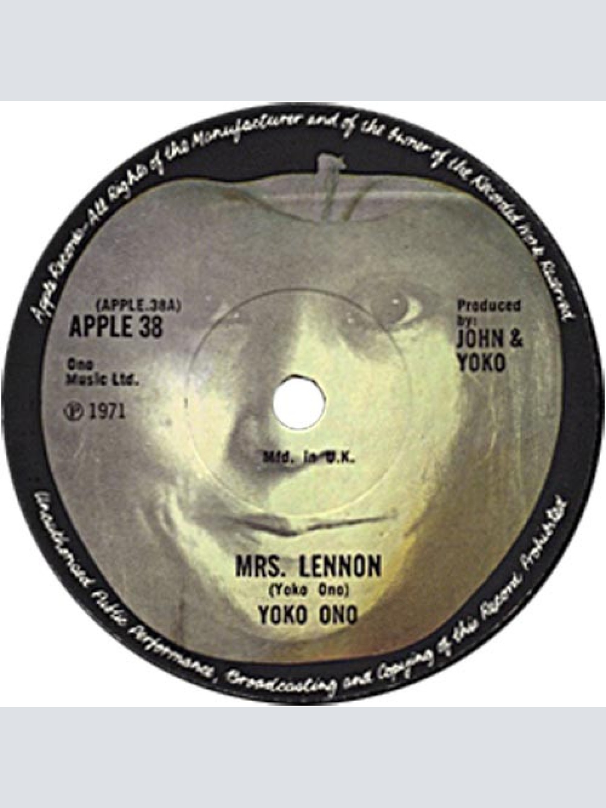 Vinyl / Yoko Ono - Mrs. Lennon
