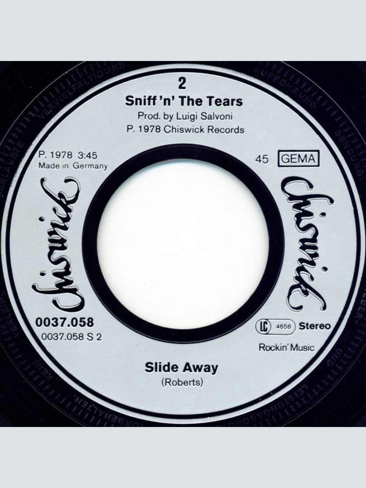 Vinyl / Sniff 'n' the Tears - Driver's Seat